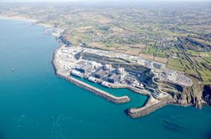 Vue aérienne du site de flamanville